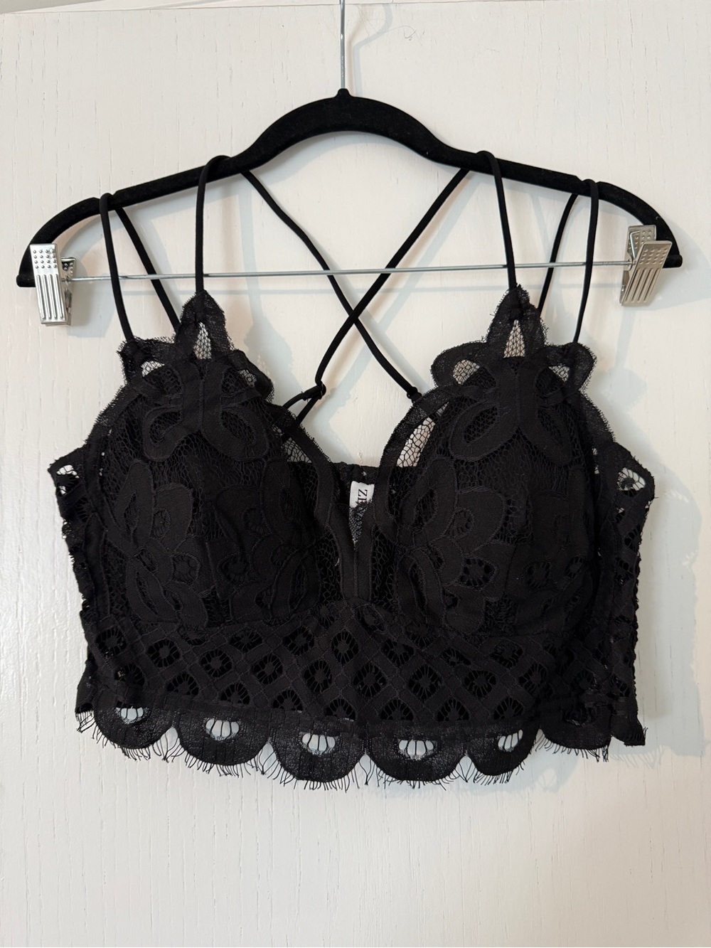 Zenana Outfitters Black Lace Bralette
